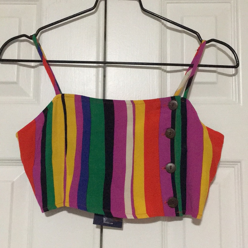 Striped crop top